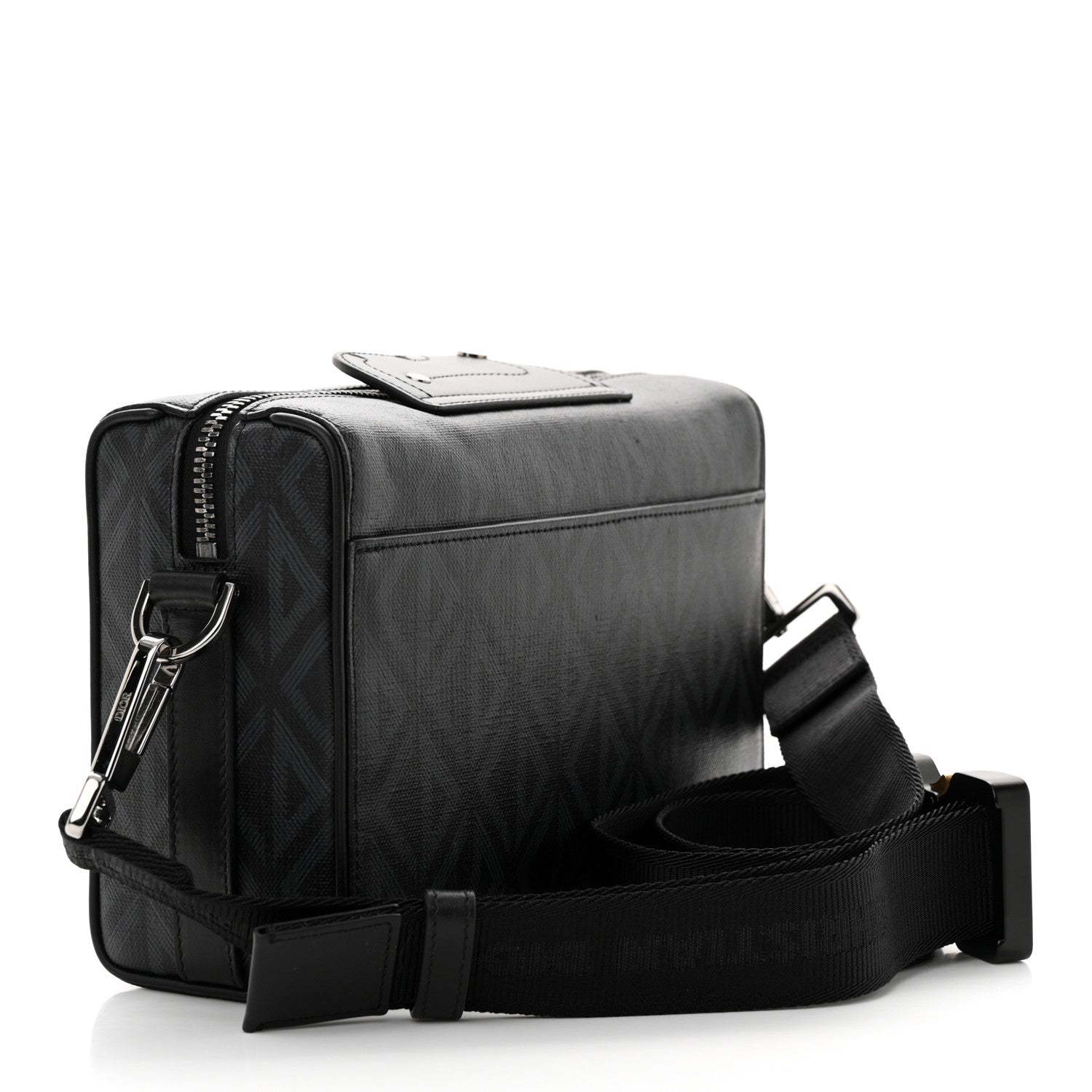 Christian Dior Coated Canvas CD Diamond Lingot 22 Bag Black 3 of 11