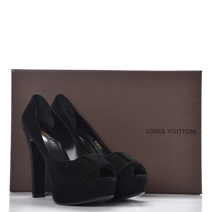 Louis Vuitton Suede Last Dance Pumps Heels 37.5 Black 9 of 9