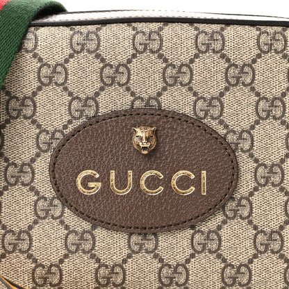 Gucci GG Supreme Monogram Web Neo Vintage Shoulder Bag Beige New Acero Crop 8 of 11