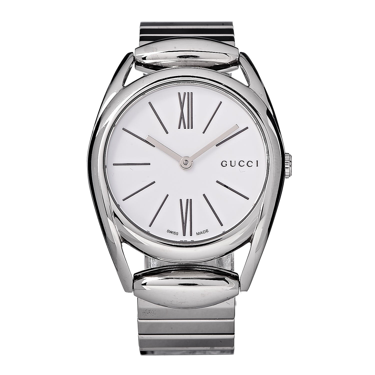 Gucci Stainless Steel 34mm Horsebit Quartz Watch 1 of 6