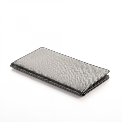 Louis Vuitton Epi Checkbook Organizer Wallet Black 4 of 7