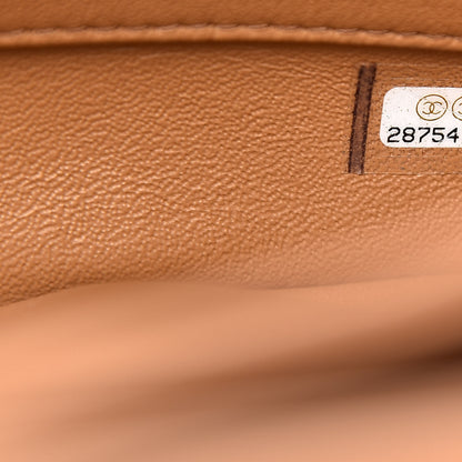 Chanel Lambskin Quilted Medium Trendy CC Flap Dual Handle Bag Light Brown 7 of 10
