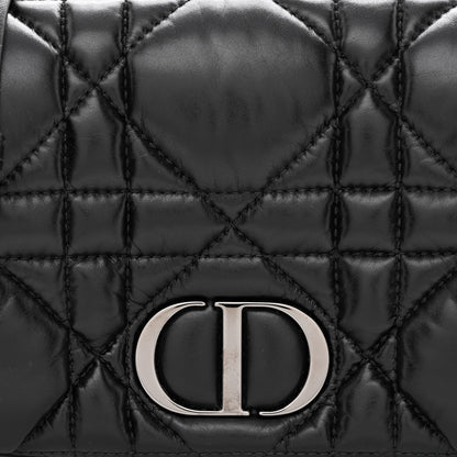 Christian Dior Calfskin Macrocannage Mini Caro Bag Black 9 of 11