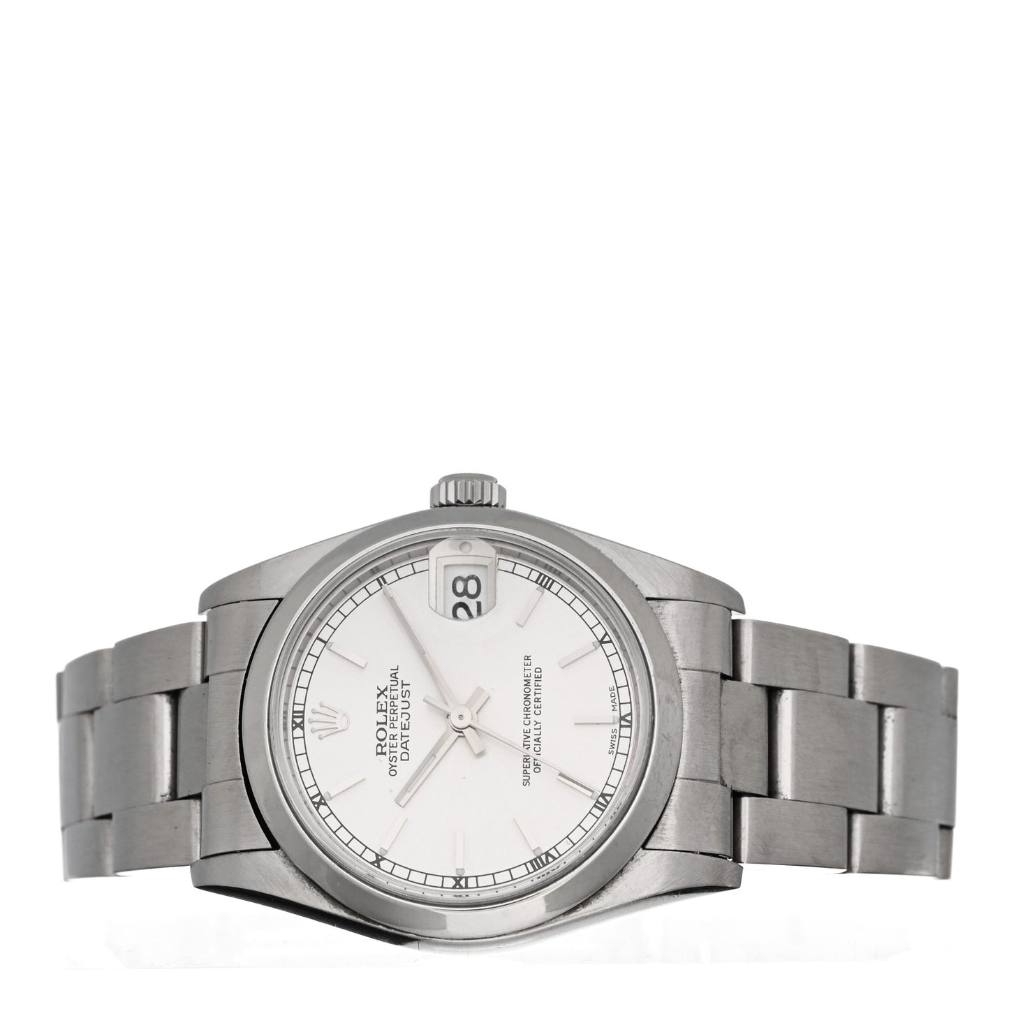 Stainless Steel 31mm Oyster Perpetual Datejust Watch Silver 68240