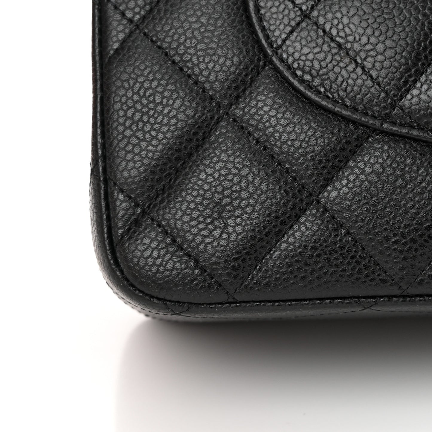 Caviar Quilted Jumbo Single Flap Black
