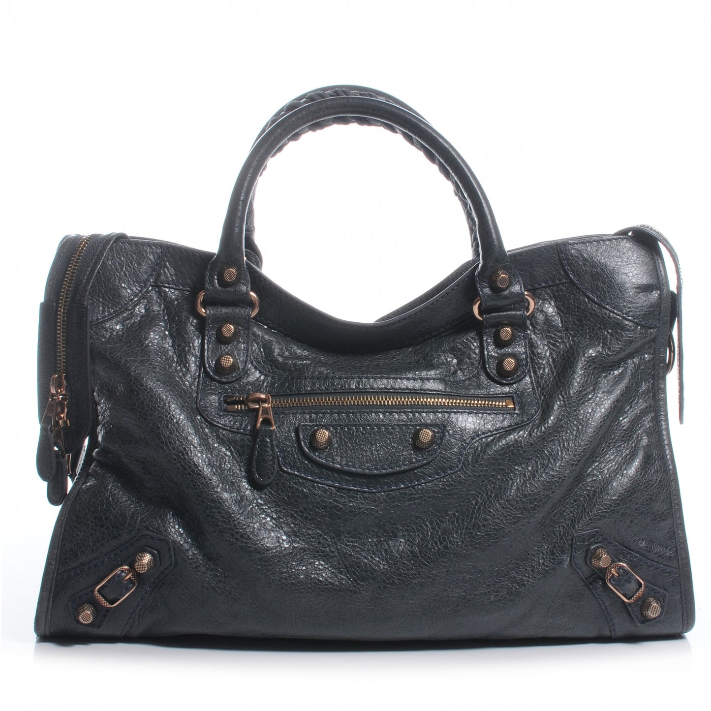 Agneau Giant 12 Rose Gold Hardware City Anthracite