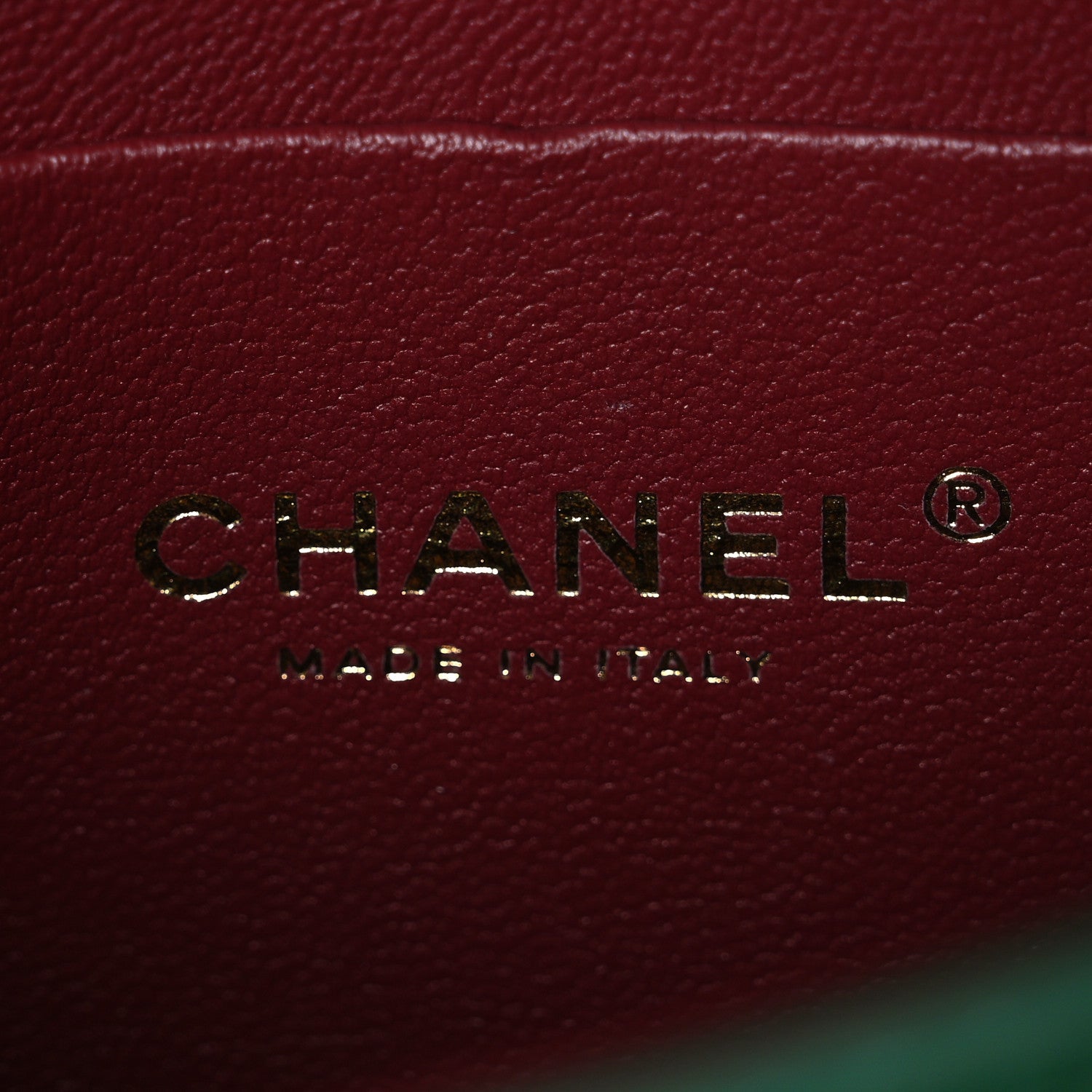 Chanel Crocodile Embossed Calfskin Turn Around Mini Flap Bag With Top Handle  Green 6 of 11