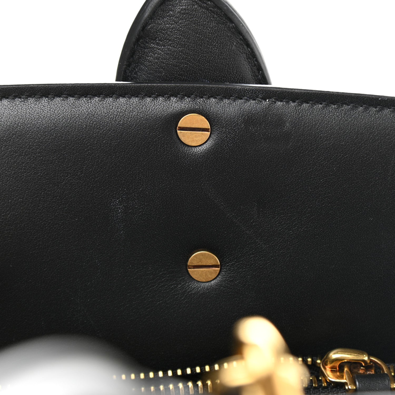 Salvatore Ferragamo Woven Calfskin Medium Studio Top Handle Bag Black 9 of 14