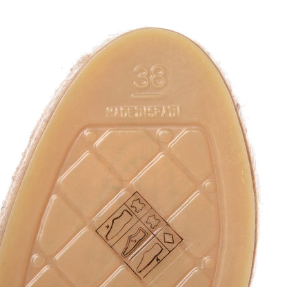Chanel Lambskin CC Espadrilles 38 Black 6 of 11