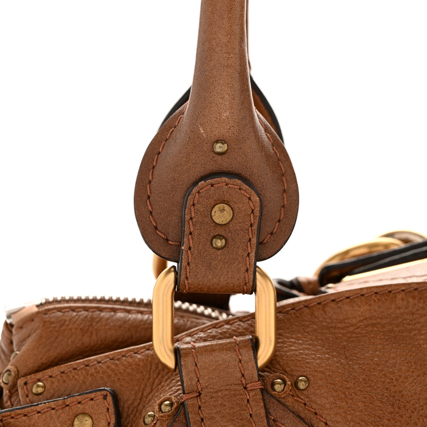 Calfskin Medium Paddington Satchel Tan