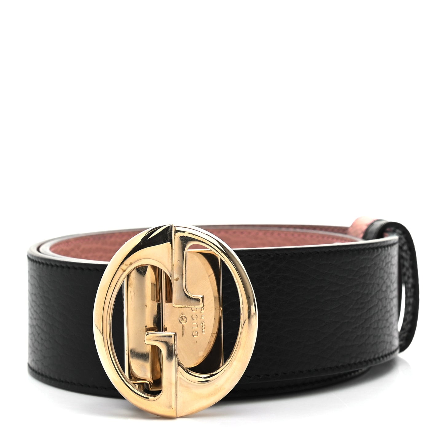 Calfskin 1973 Reversible Belt 80 32 Black Pink