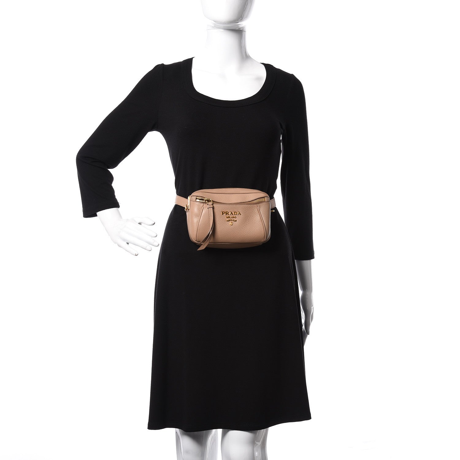Prada Vitello Daino Belt Bag Cammeo 3 of 11