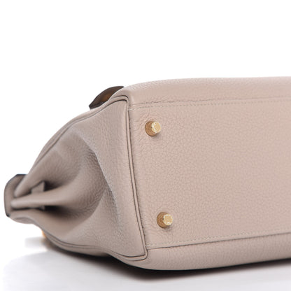Hermes Togo Kelly Retourne 32 Gris Tourterelle 6 of 10