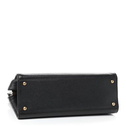 Chanel Caviar Embroidered Logo Shoulder Bag Black 3 of 8