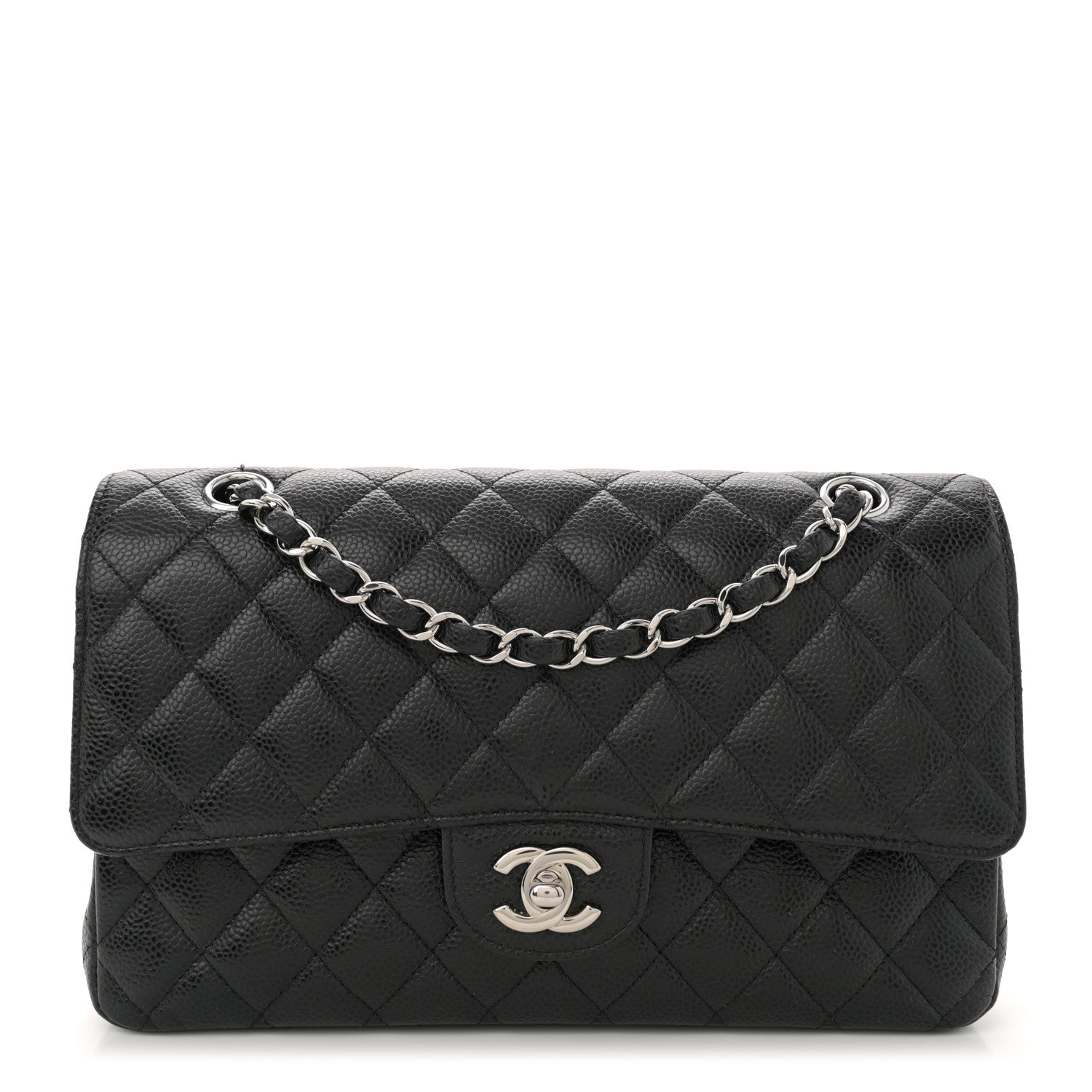 Chanel Caviar Quilted Medium Double Flap Black 1 of 10