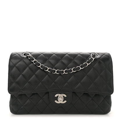 Chanel Caviar Quilted Medium Double Flap Black 1 of 10