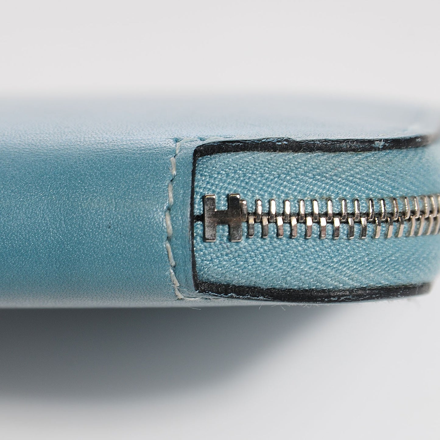 Tadelakt Compact Azap Wallet Ciel