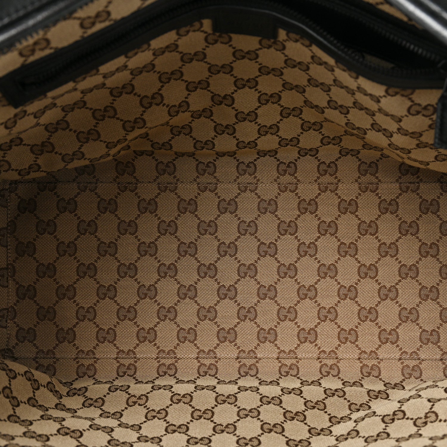 Gucci Calfskin Tonal GG Medium Tote Bag Black 5 of 15