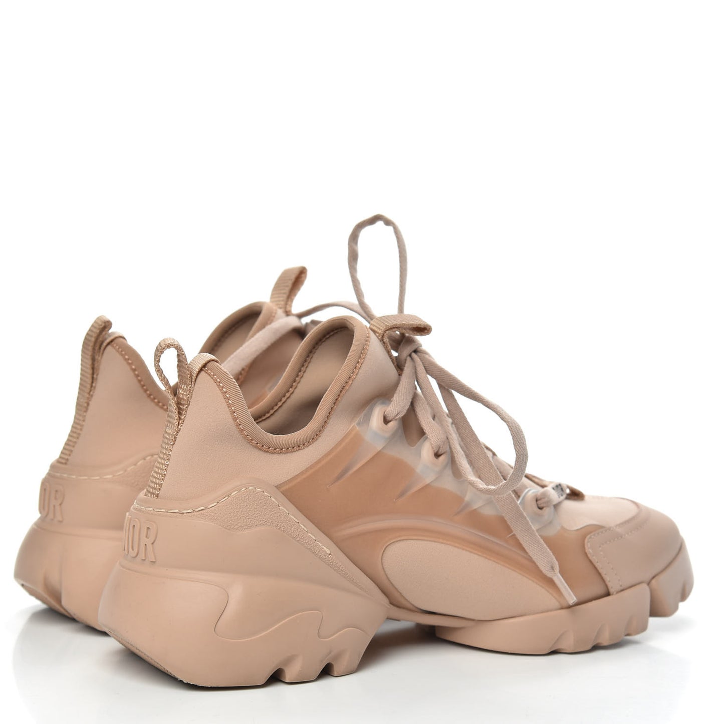 Neoprene Rubber Womens D-Connect Sneakers 35 Nude