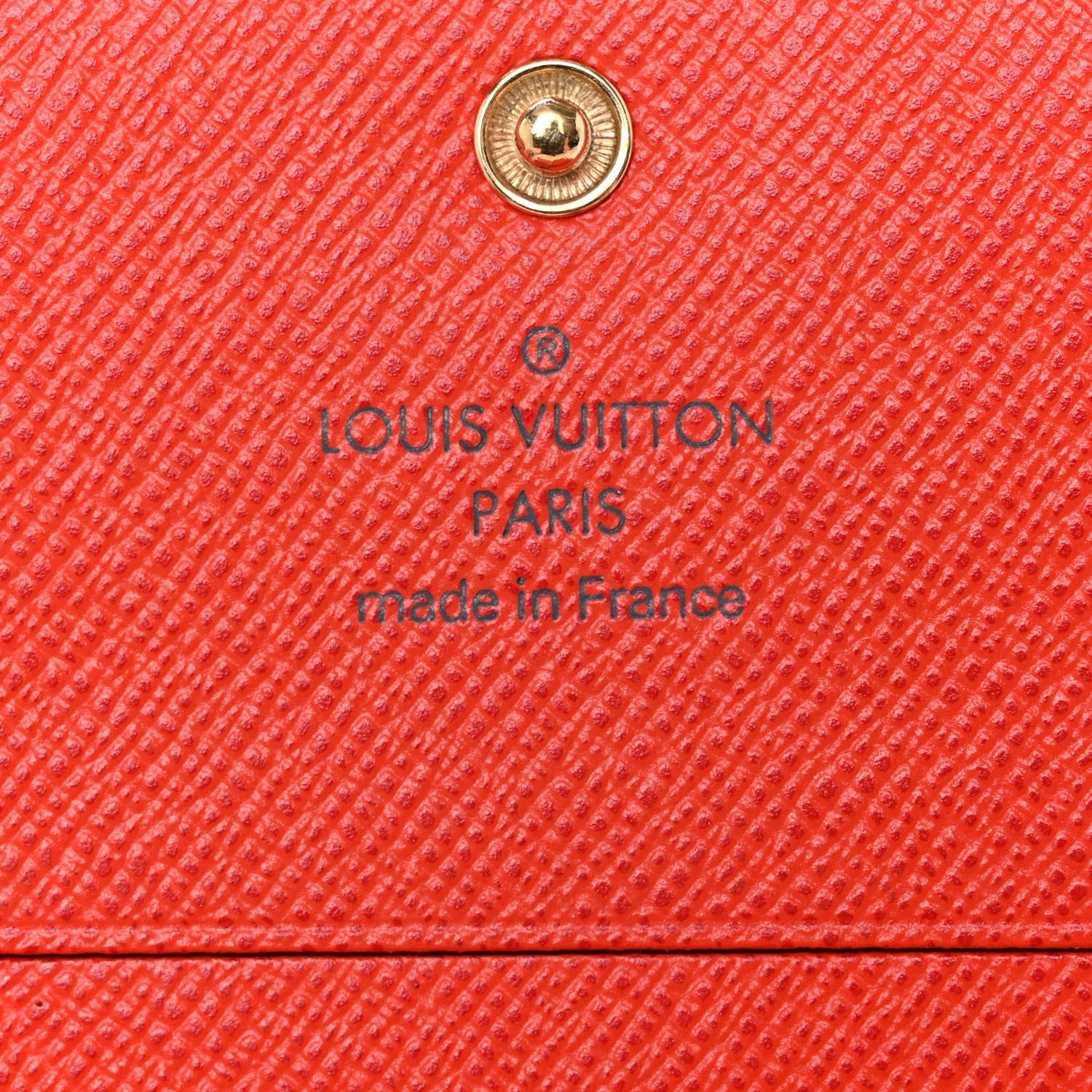 Louis Vuitton Monogram Insolite Coin Purse Wallet Red 6 of 11