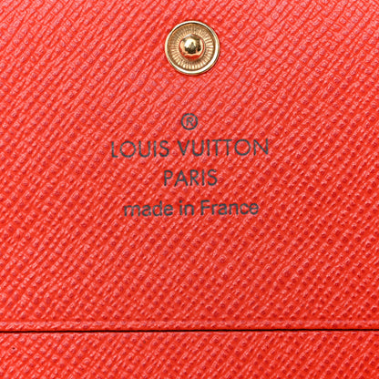 Louis Vuitton Monogram Insolite Coin Purse Wallet Red 6 of 11