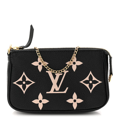 Louis Vuitton Empreinte Monogram Giant Mini Pochette Accessories Black 1 of 10
