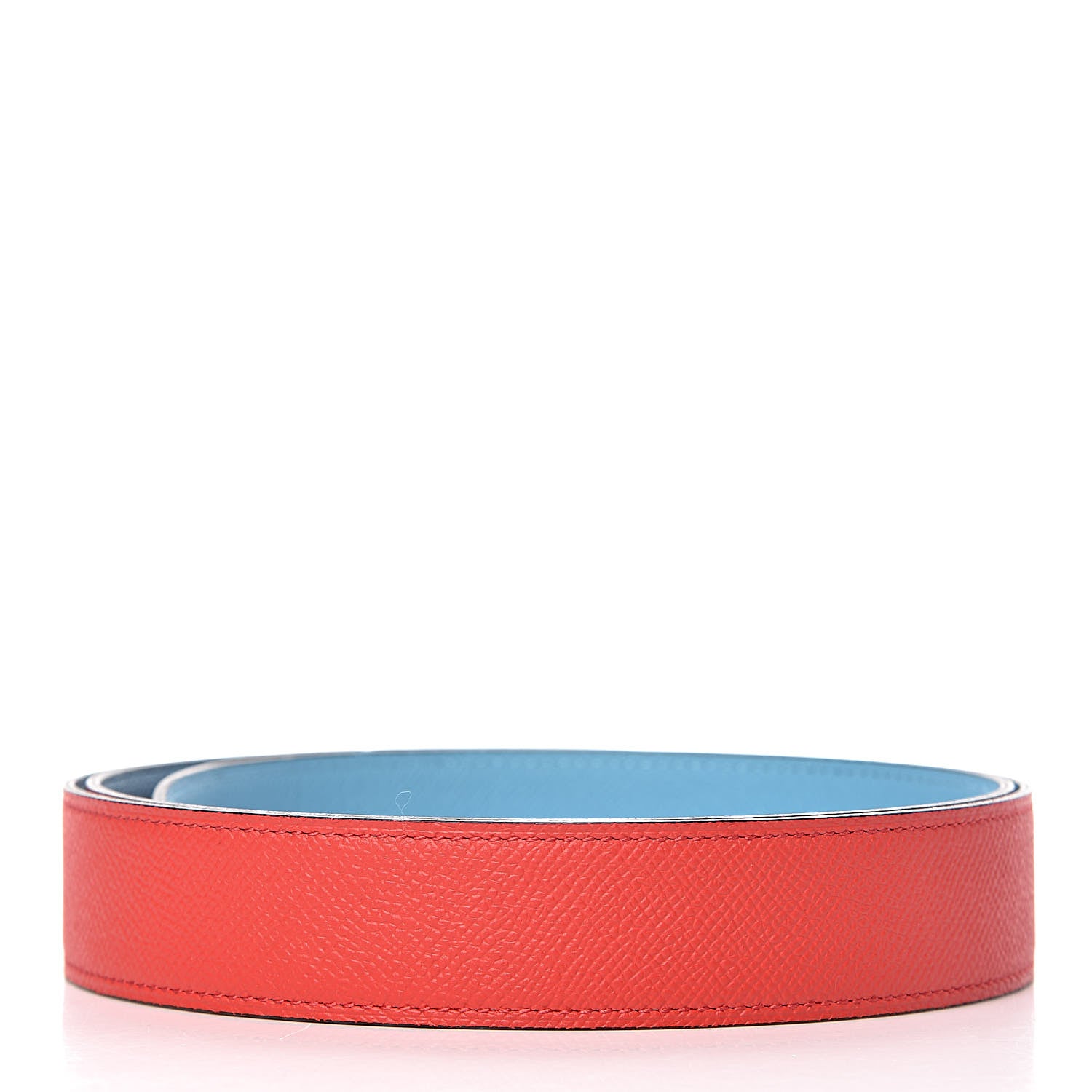 Hermes Epsom 32mm Belt Strap 105 Rouge De Coeur Bleu Du Nord 2 of 6