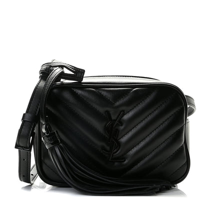 Saint Laurent Calfskin Matelasse Monogram Lou Belt Bag Black 1 of 10