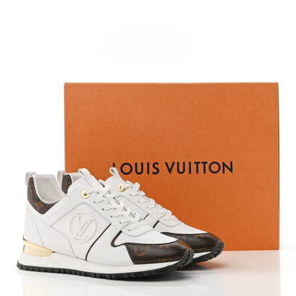 Louis Vuitton Calfskin Monogram Run Away Sneakers 39 White 9 of 9