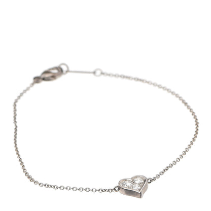 Tiffany Platinum Diamond Hearts Bracelet 1 of 6