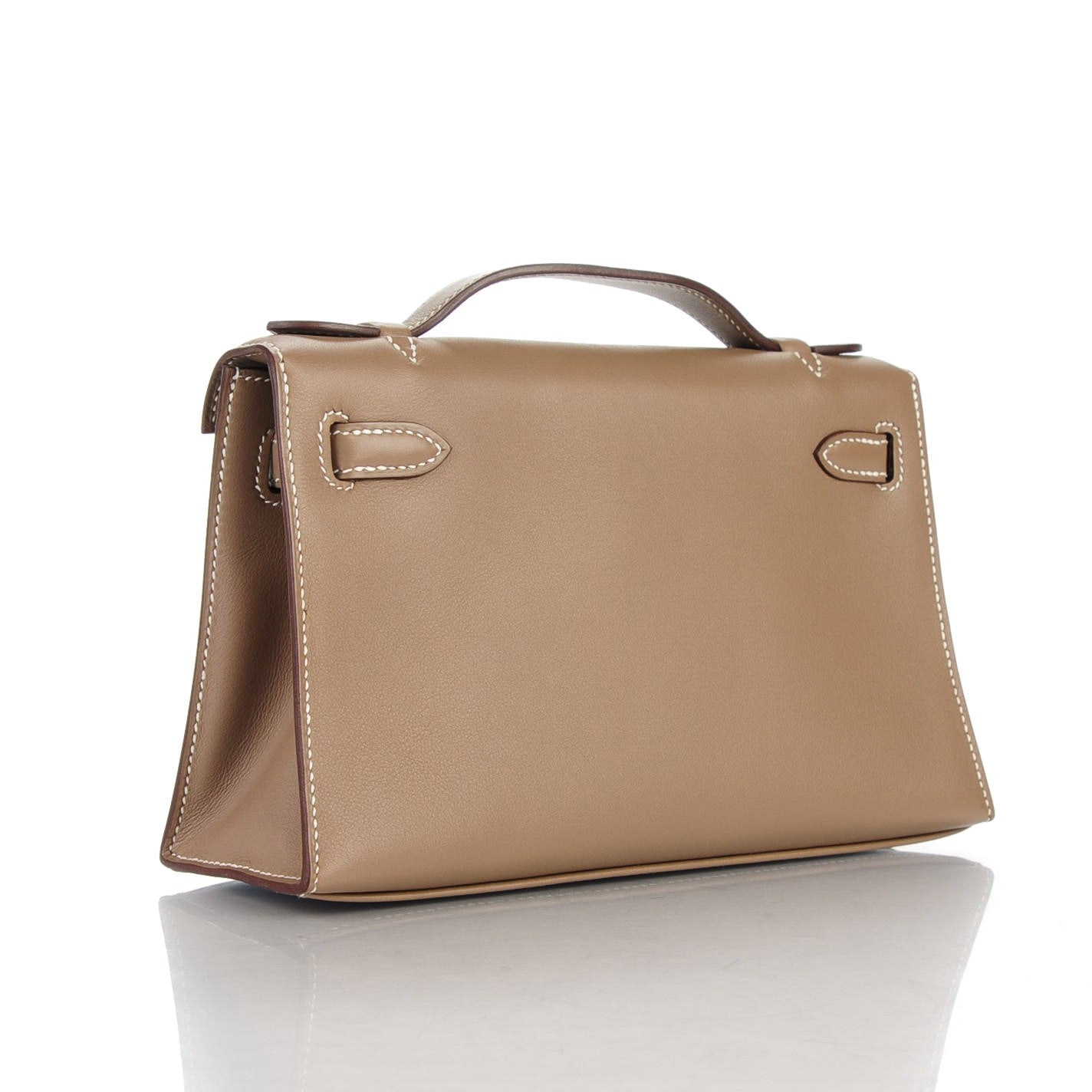 Hermes Swift Kelly Pochette Clutch Etoupe 3 of 17