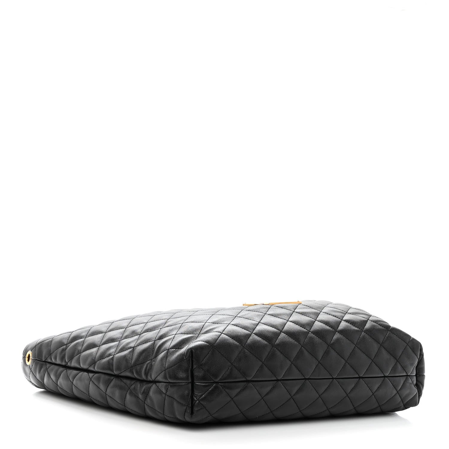 Saint Laurent Lambskin Quilted Maxi Icare Shopping Tote Black 5 of 10