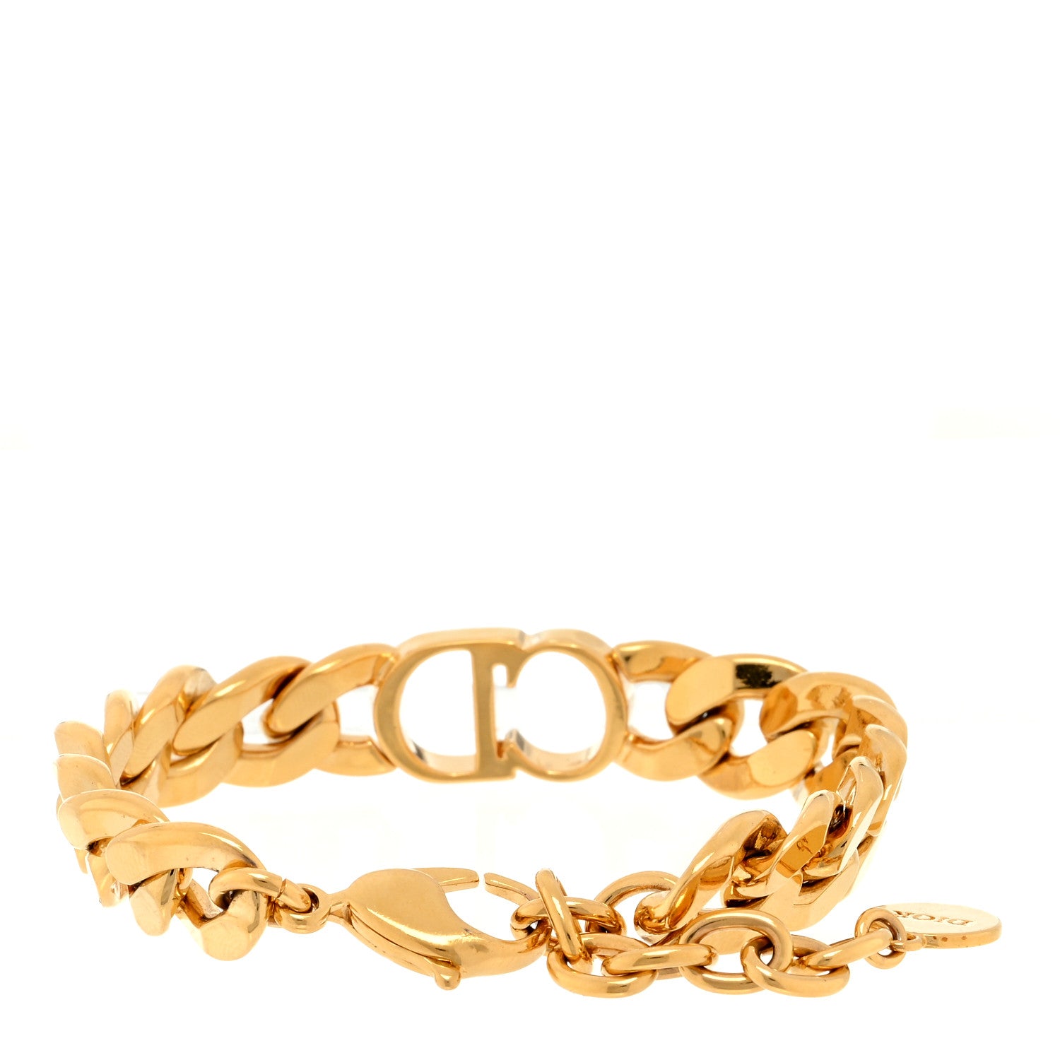 Christian Dior Metal Danseuse Etoile Chain Bracelet Gold 2 of 3