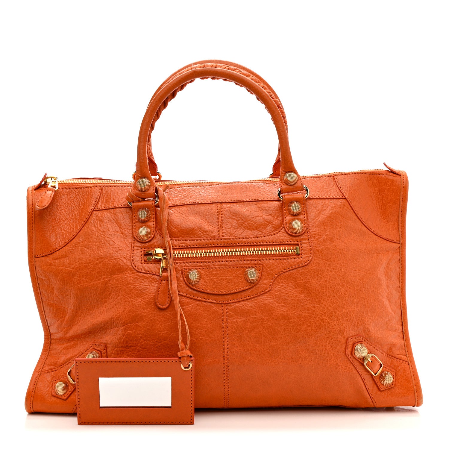Balenciaga Agneau Giant 12 Gold Hardware Work Tangerine 5 of 21