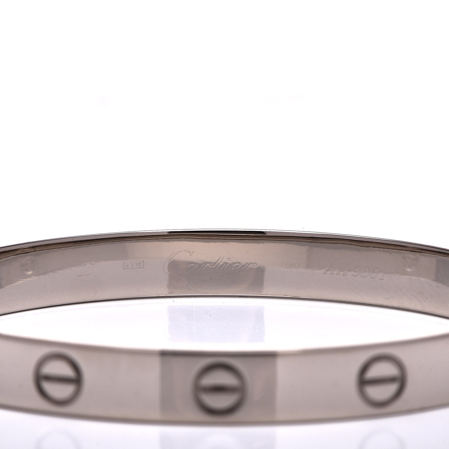 Cartier 18K White Gold LOVE Bracelet 16 4 of 6