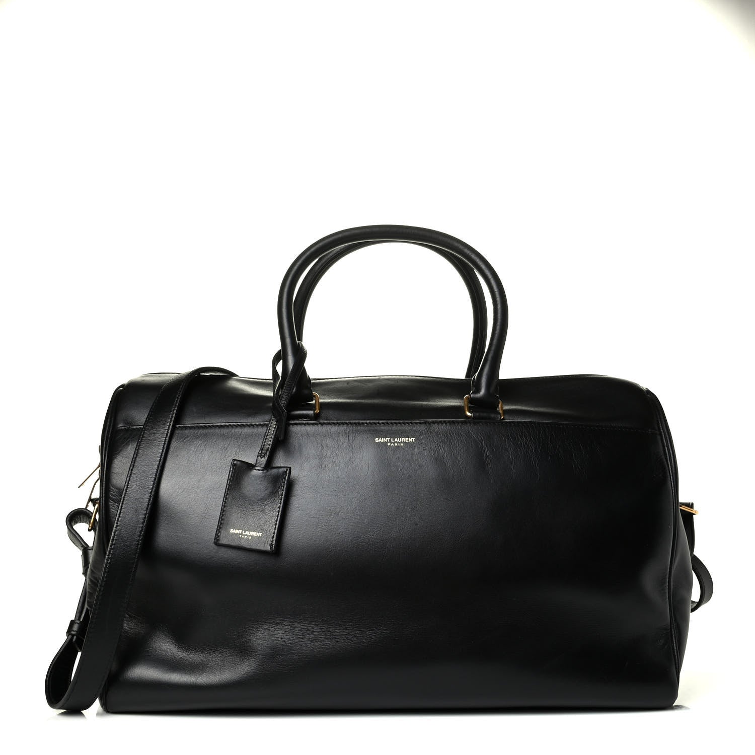 Saint Laurent Calfskin Classic Duffle 12 Black 1 of 7