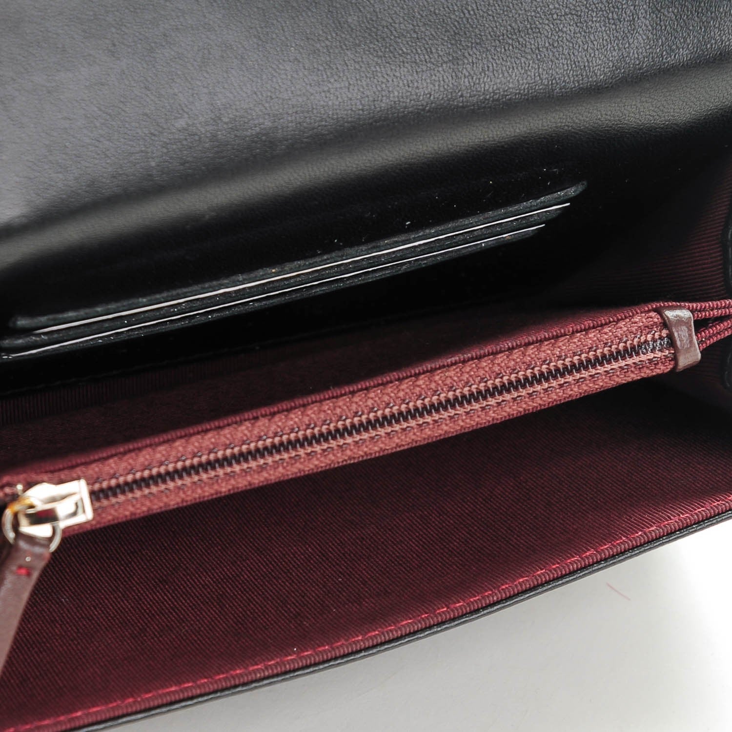 Chanel Lambskin Quilted Small Flap Wallet Black 6 of 8