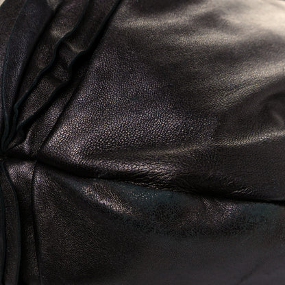 Prada Metallic Nappa Ruffle Hobo Grafite Mordore 11 of 15