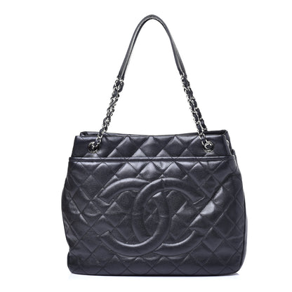 Chanel Caviar Quilted Timeless CC Soft Tote Black 1 of 9