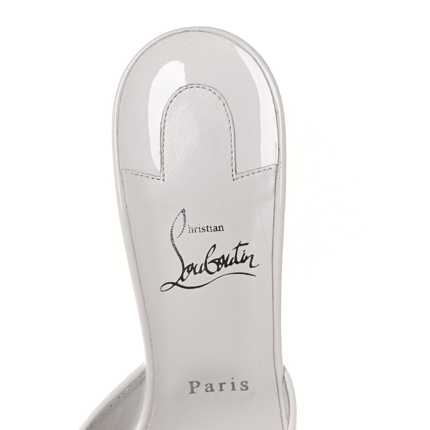 Christian Louboutin Patent Me Dolly 100 Sandals 40 White 7 of 9