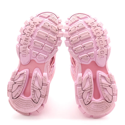 Balenciaga Rubber Mesh Monocolor Clear Sole Womens Track.2 Open Sneakers 39 Pink 6 of 10