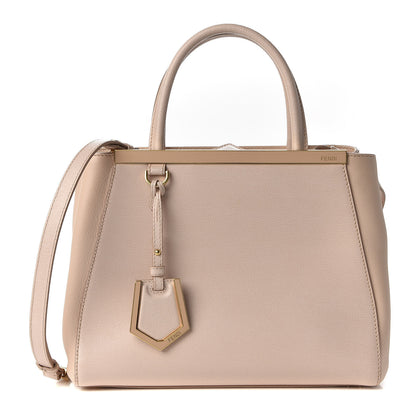 Fendi Vitello Elite Flamingo Petite 2Jours Tote Rosa Plaster 1 of 8