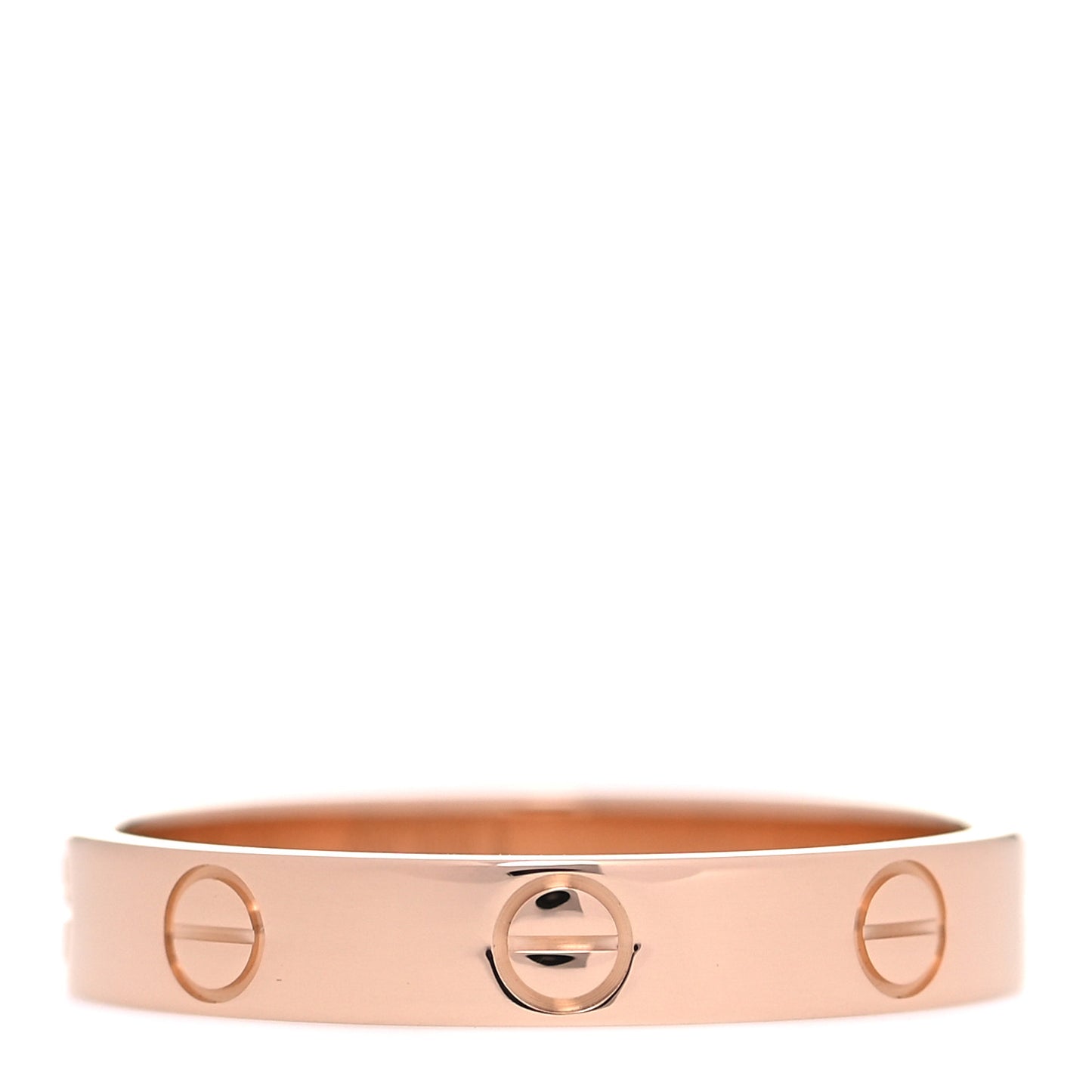 18K Pink Gold 3.5mm LOVE Wedding Band Ring 57 8