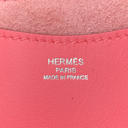Hermes Taurillon Clemence Swift In-The-Loop 18 Bag Rose Azalee 6 of 11