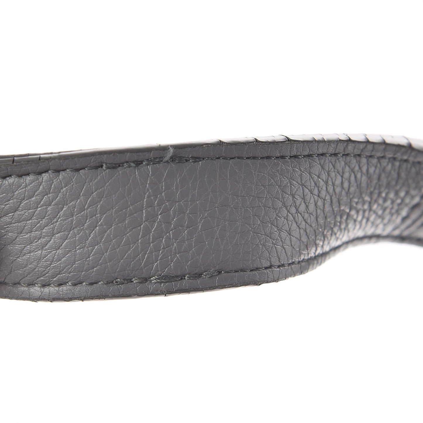 Baby Grained Calfskin Medium Tri-Fold Bag Grey