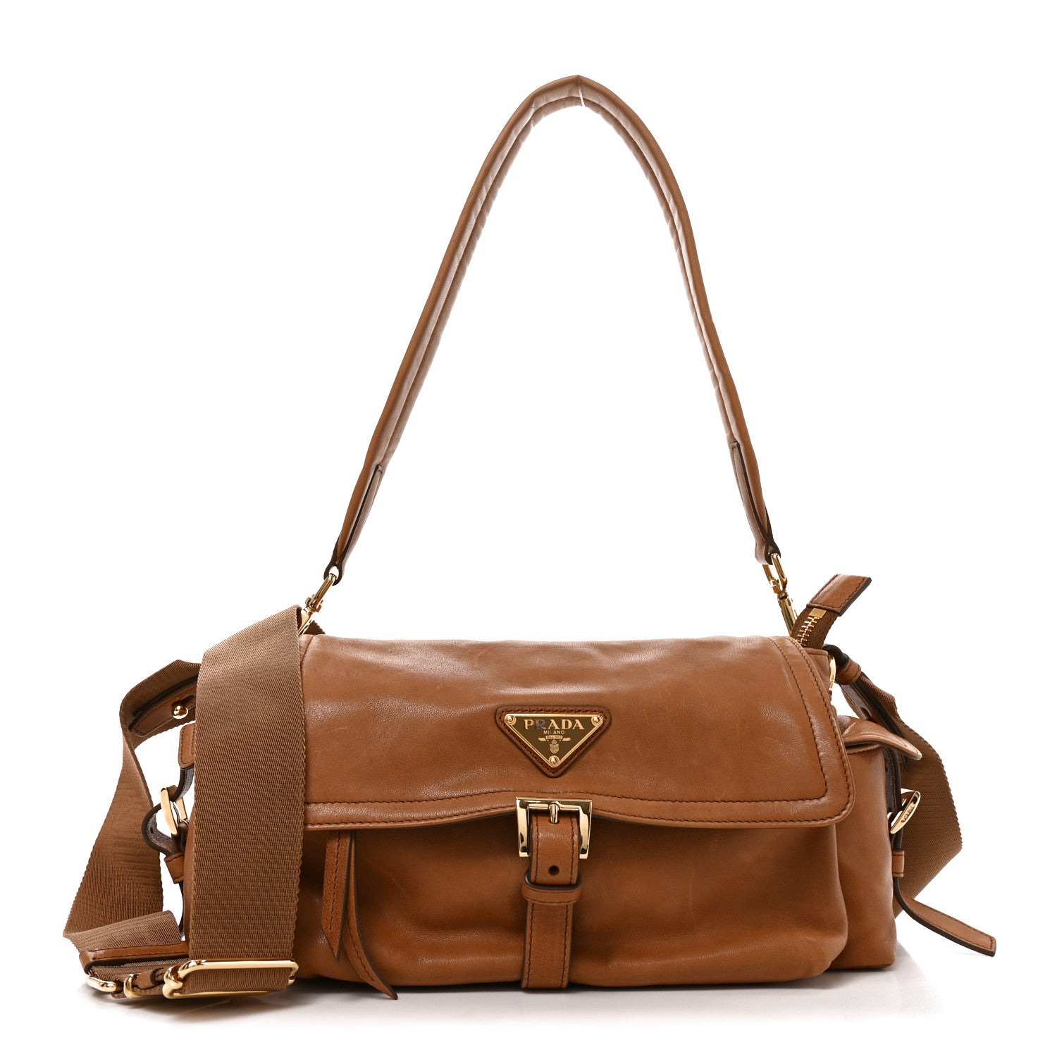 Prada Nappa Medium Explore Shoulder Bag Caramel 1 of 9