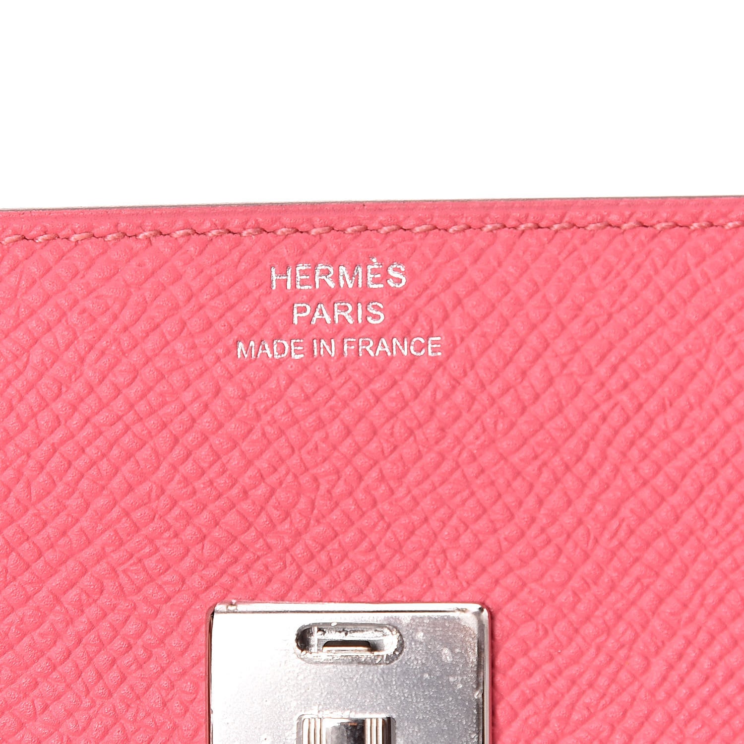 Hermes Epsom Clic Mini Card Holder Rose Azalee 6 of 9