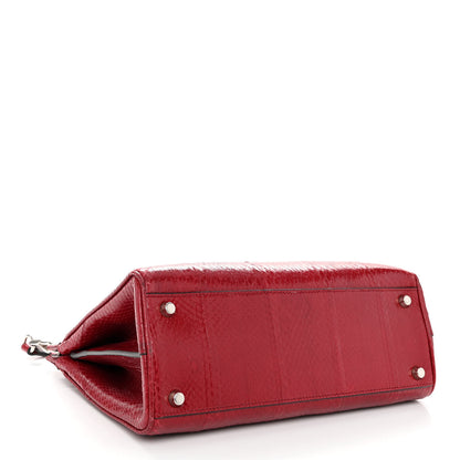 Gucci Snakeskin Small Zumi Top Handle Bag Romantic Cerise 4 of 10