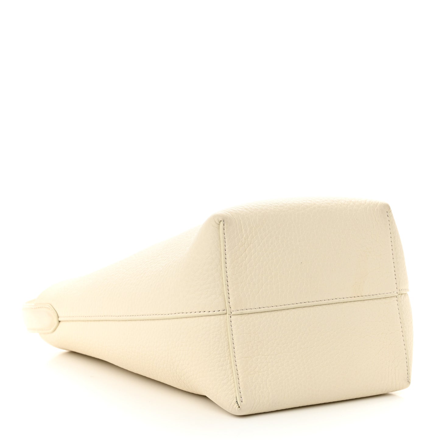 Grained Calfskin Small N/S Park Tote Ivory