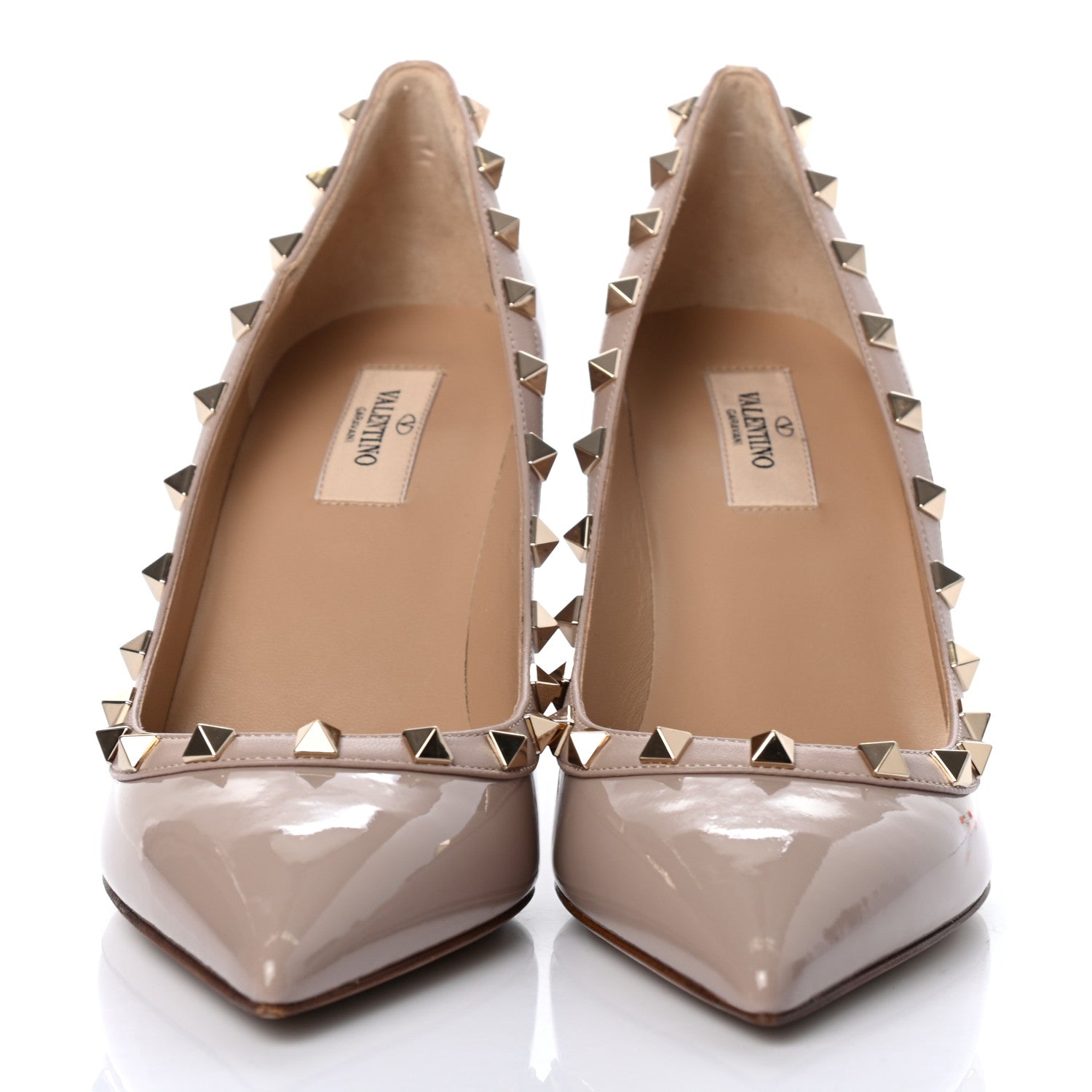 Valentino Garavani Patent Rockstud 85mm Pumps 40 Poudre 2 of 8